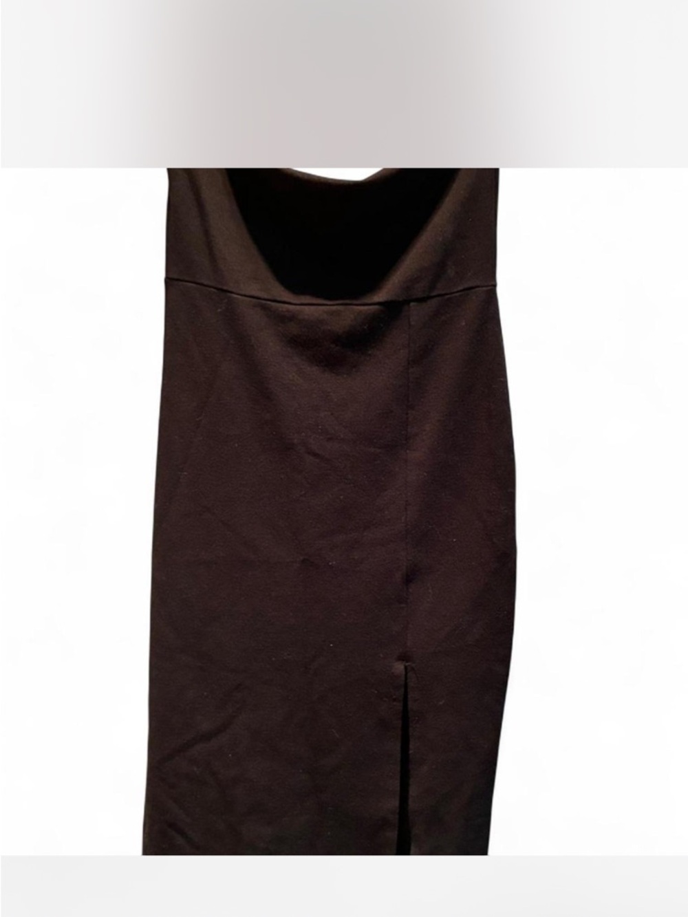 Women’s black strapless midi dress NWOT size small